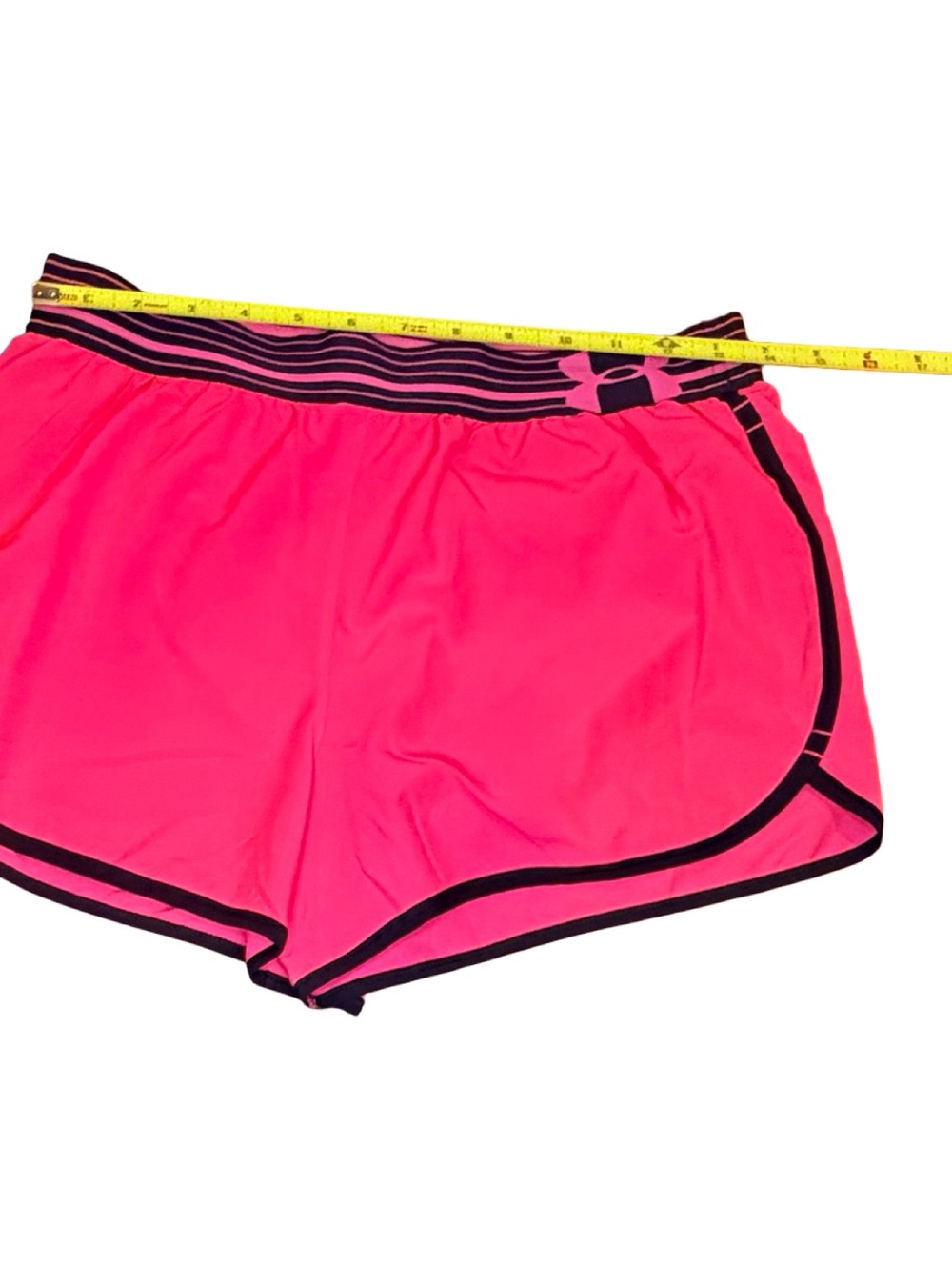 Under Armour Hot Pink Athletic Shorts with Black Trim